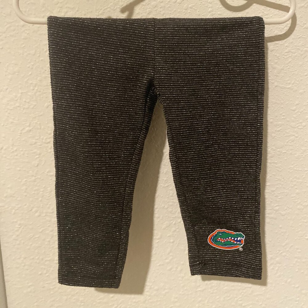 Coliseum Black & Silver University of Florida Logo Leggings – 6–12 Months